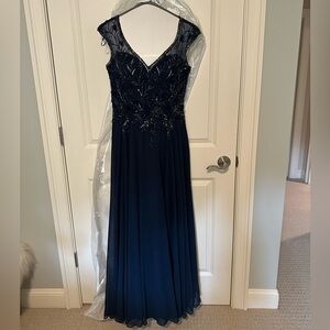 Beaded evening gown